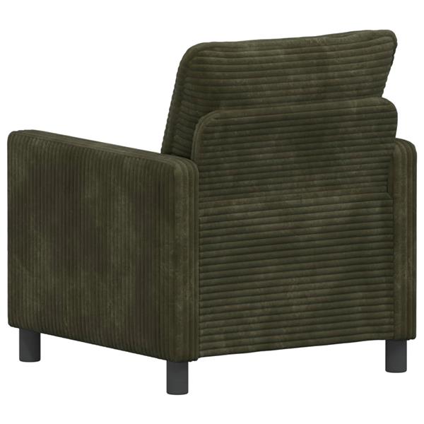Grote foto vidaxl bank groen 76 x 81 x 87 5 cm polyester huis en inrichting bankstellen