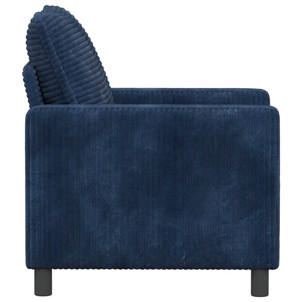 Grote foto vidaxl bank marineblauw 76 x 81 x 87 5 cm polyester huis en inrichting bankstellen