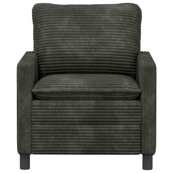 Grote foto vidaxl bank antracietkleurig 76 x 81 x 87 5 cm polyester huis en inrichting bankstellen