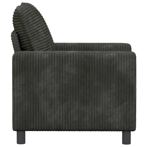 Grote foto vidaxl bank antracietkleurig 76 x 81 x 87 5 cm polyester huis en inrichting bankstellen