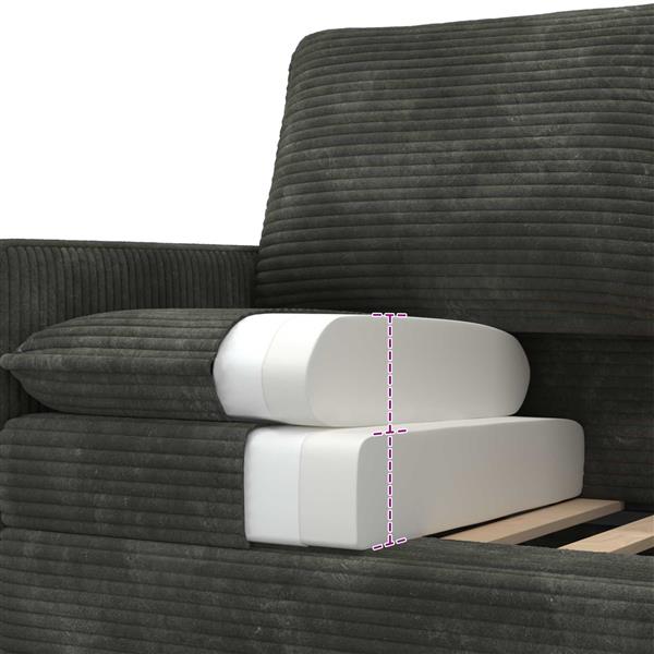 Grote foto vidaxl bank antracietkleurig 76 x 81 x 87 5 cm polyester huis en inrichting bankstellen