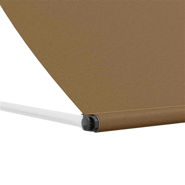 Grote foto vidaxl markies beige 150 x 150 cm 180 g m polyester met pu coating tuin en terras overige tuin en terras