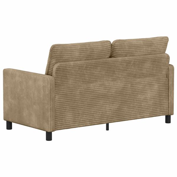Grote foto vidaxl bank taupe 156 x 81 x 87 5 cm polyester huis en inrichting bankstellen