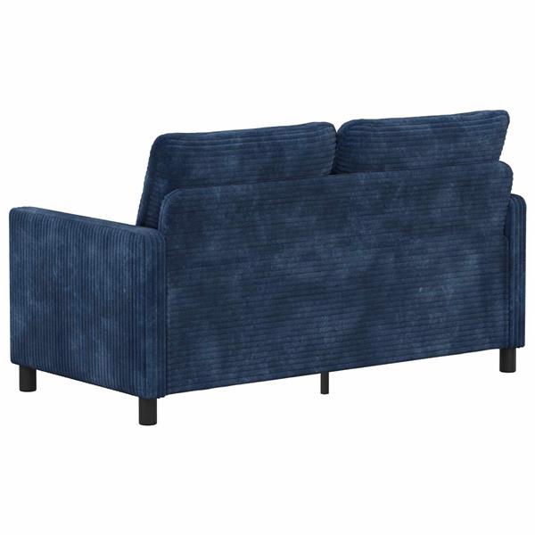 Grote foto vidaxl bank marineblauw 156 x 81 x 87 5 cm polyester huis en inrichting bankstellen