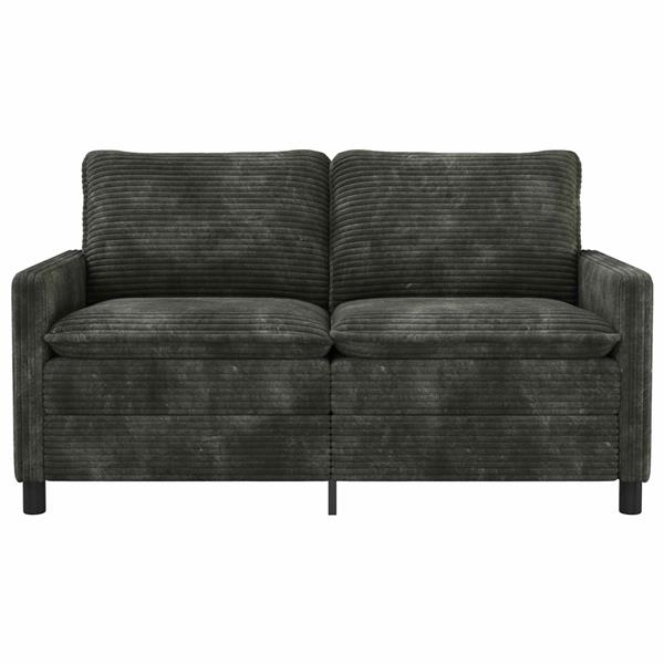 Grote foto vidaxl bank antracietkleurig 156 x 81 x 87 5 cm polyester huis en inrichting bankstellen