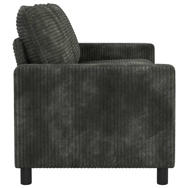 Grote foto vidaxl bank antracietkleurig 156 x 81 x 87 5 cm polyester huis en inrichting bankstellen