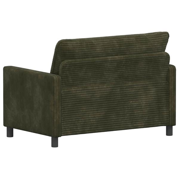 Grote foto vidaxl bank groen 126 x 81 x 87 5 cm polyester huis en inrichting bankstellen