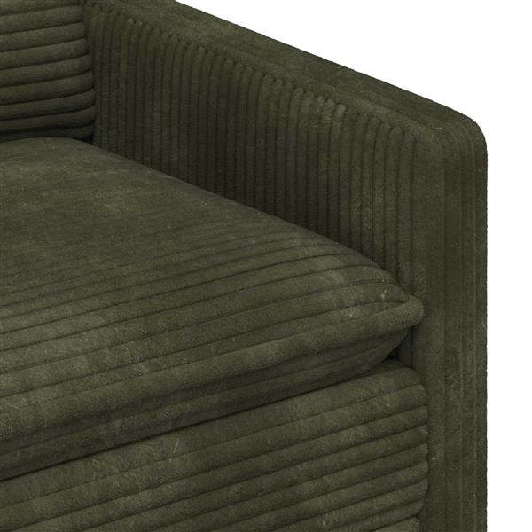 Grote foto vidaxl bank groen 126 x 81 x 87 5 cm polyester huis en inrichting bankstellen