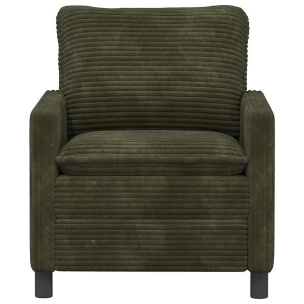 Grote foto vidaxl bank groen 76 x 81 x 87 5 cm polyester huis en inrichting bankstellen