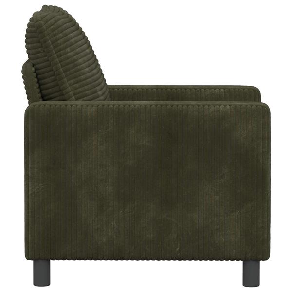 Grote foto vidaxl bank groen 76 x 81 x 87 5 cm polyester huis en inrichting bankstellen