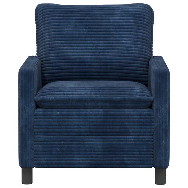 Grote foto vidaxl bank marineblauw 76 x 81 x 87 5 cm polyester huis en inrichting bankstellen