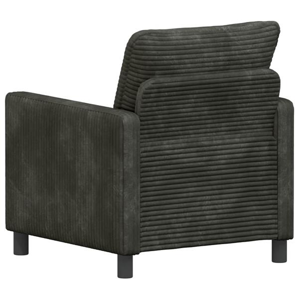 Grote foto vidaxl bank antracietkleurig 76 x 81 x 87 5 cm polyester huis en inrichting bankstellen