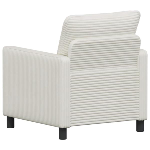Grote foto vidaxl bank cr mekleurig 76 x 81 x 87 5 cm polyester huis en inrichting bankstellen