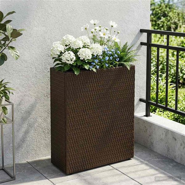 Grote foto vidaxl hoge plantenbak 55 x 22 x 70 cm ja tuin en terras overige tuin en terras