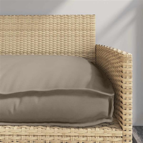 Grote foto vidaxl kussen taupe 120 x 60 x 12 cm oxford stof huis en inrichting woningdecoratie
