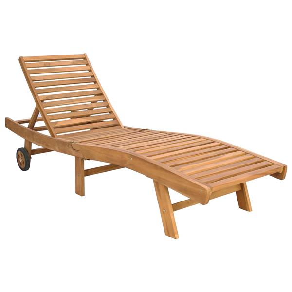 Grote foto vidaxl ligstoel bruin en lichtgrijs polyester tuin en terras tuinmeubelen