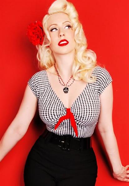 Grote foto pinup couture natialie top in large. kleding dames overige kledingstukken