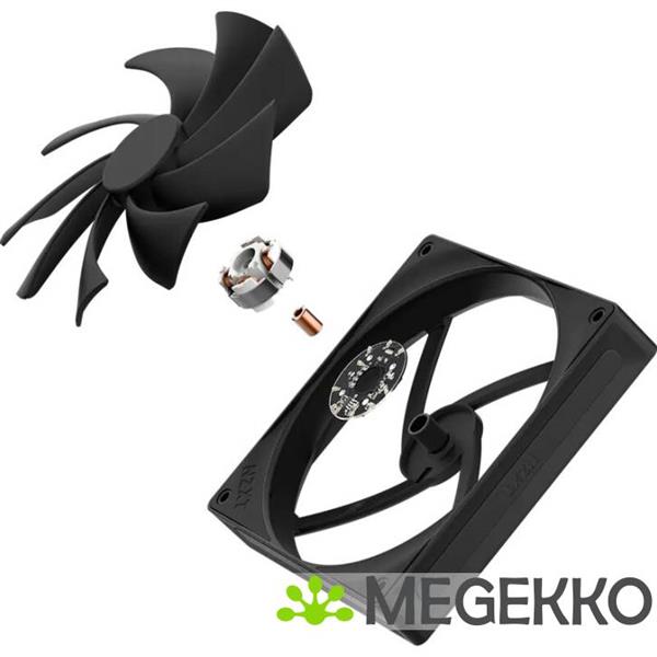 Grote foto nzxt f140q 140mm black quiet airflow computers en software overige computers en software