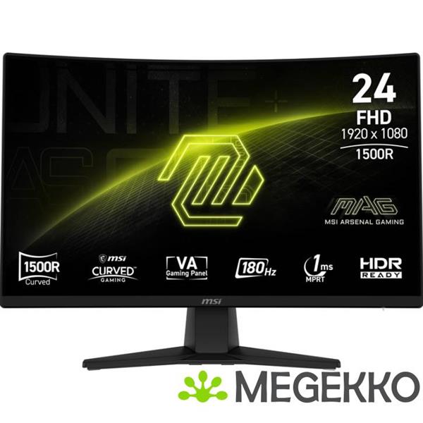 Grote foto msi mag 242c 24 full hd curved va monitor computers en software overige computers en software