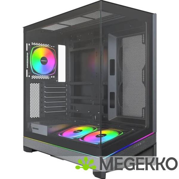 Grote foto montech sky 3 midi tower zwart computers en software behuizingen en kasten
