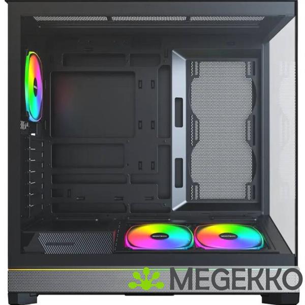 Grote foto montech sky 3 midi tower zwart computers en software behuizingen en kasten