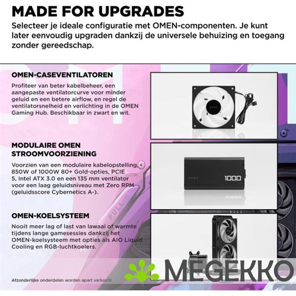 Grote foto hp omen 35l gt16 1082nd amd ryzen 7 rtx 5080 gaming desktop computers en software overige computers en software