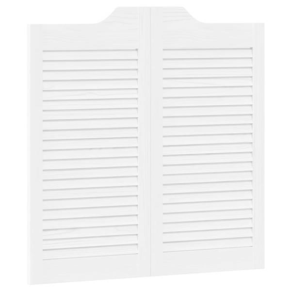 Grote foto vidaxl schuifdeuren 2 pcs wit massief grenenhout doe het zelf en verbouw deuren en horren