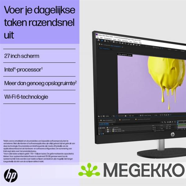 Grote foto hp all in one 27 cr0054nd 27 intel core i5 computers en software overige computers en software