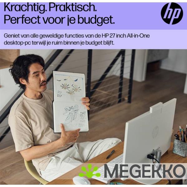 Grote foto hp all in one 27 cr0054nd 27 intel core i5 computers en software overige computers en software