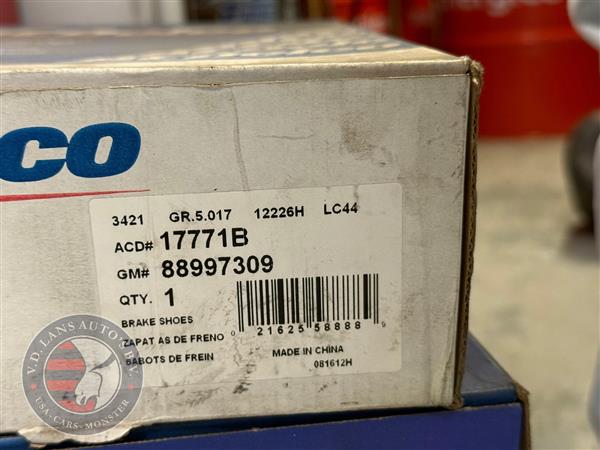 Grote foto acdelco remschoenen gm 88997309 nieuw nos auto onderdelen overige auto onderdelen