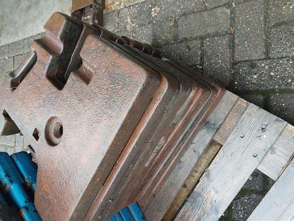 Grote foto frontgewichten 7 stuks agrarisch tractor toebehoren