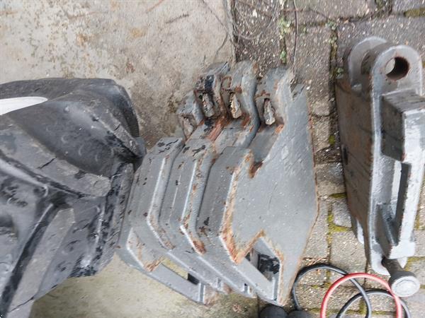 Grote foto frontgewichten massey ferguson 4 stuks middengewicht agrarisch tractor toebehoren