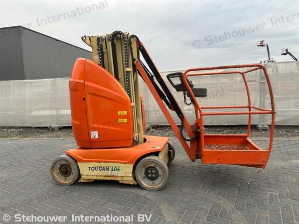 Grote foto jlg toucan 10e masthoogwerker verticale mast hoogwerker doe het zelf en verbouw hoogwerkers