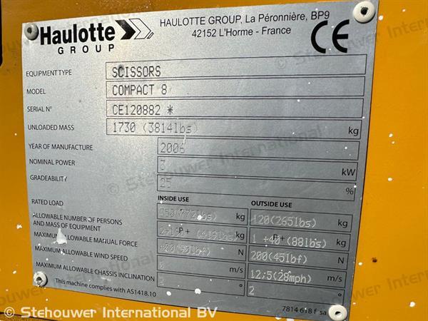 Grote foto haulotte compact 8 doe het zelf en verbouw hoogwerkers