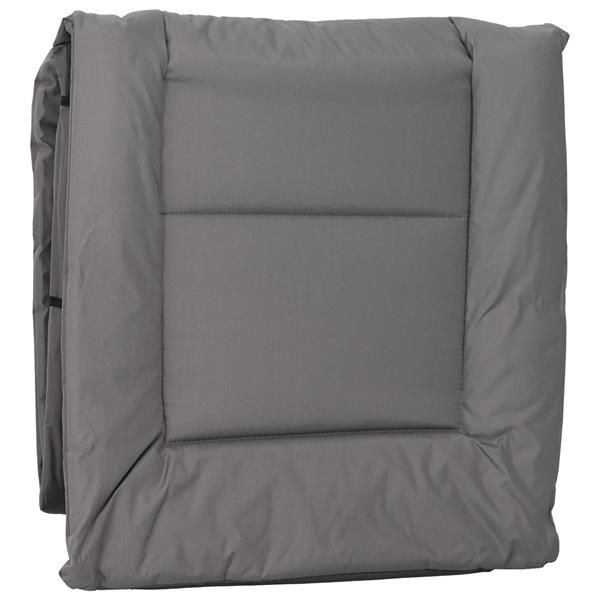 Grote foto vidaxl opvouwbare zonnebed met kussen 2 pcs antracietkleurig tuin en terras tuinmeubelen