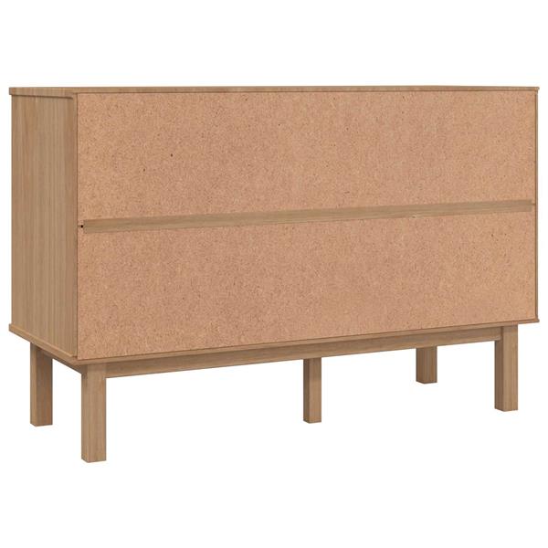 Grote foto vidaxl ladenkast otta zwart 111 x 43 x 73 5 cm massief grenenhout kinderen en baby complete kinderkamers