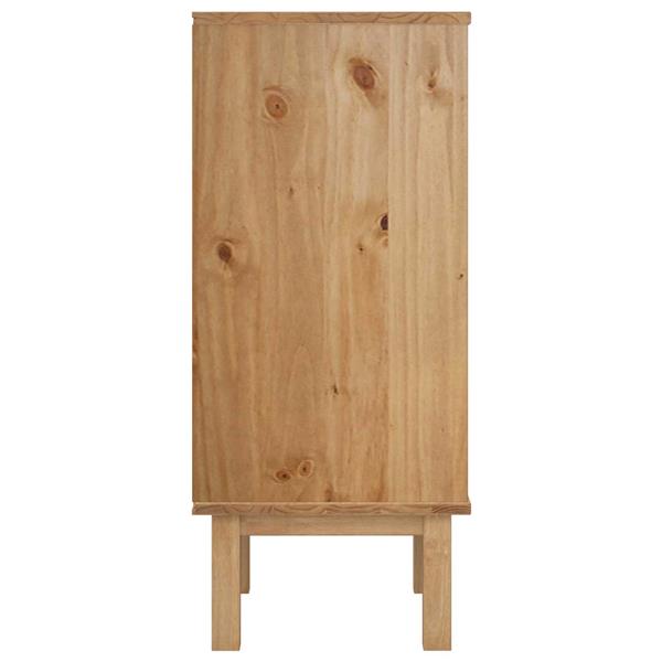 Grote foto vidaxl ladekast met lade otta zwart 45 x 39 x 90 cm massief grenenhout kinderen en baby complete kinderkamers