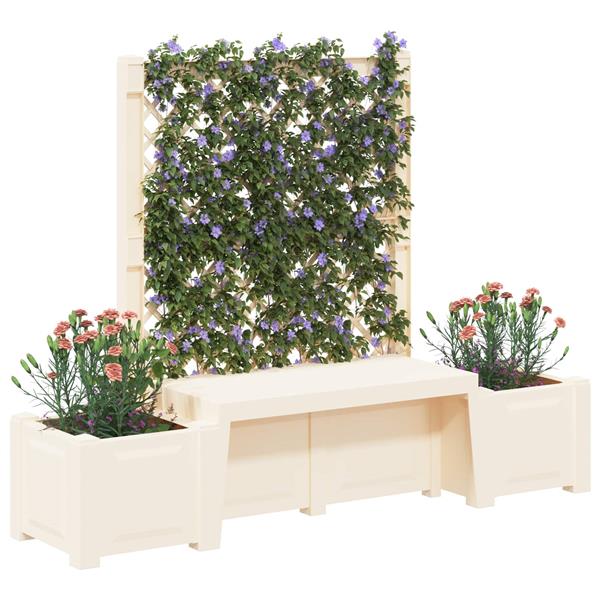 Grote foto vidaxl tuinstoel kopenhagen wit 173 x 49 x 135 5 cm pp tuin en terras overige tuin en terras