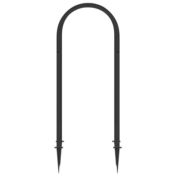 Grote foto vidaxl rozenboog met stekels antracietkleurig 97 x 43 x 218 cm pp tuin en terras overige tuin en terras