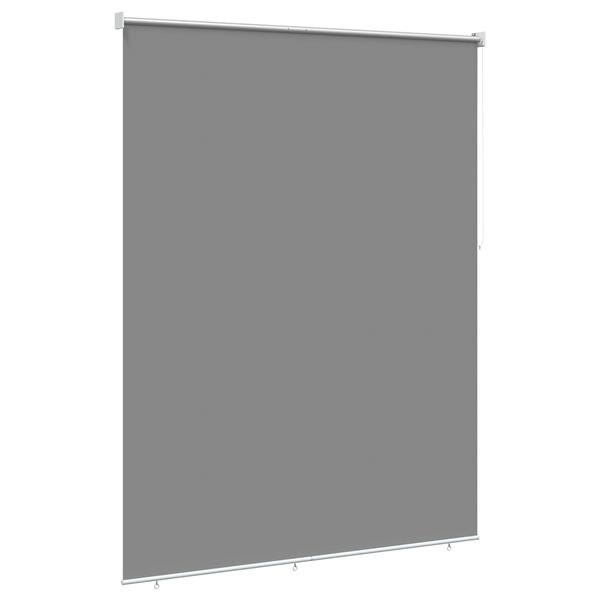 Grote foto vidaxl rolgordijn uv bescherming lichtgrijs 160 x 230 cm polyester huis en inrichting gordijnen en lamellen