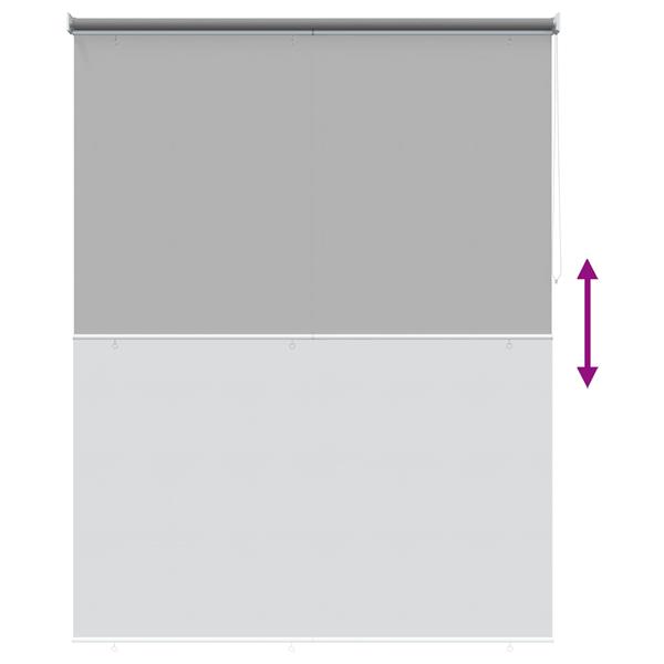 Grote foto vidaxl rolgordijn uv bescherming lichtgrijs 200 x 140 cm polyester huis en inrichting gordijnen en lamellen