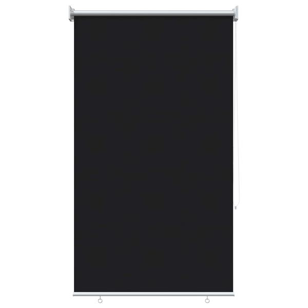 Grote foto vidaxl rolgordijn uv bescherming zwart 60 x 230 cm polyester huis en inrichting gordijnen en lamellen