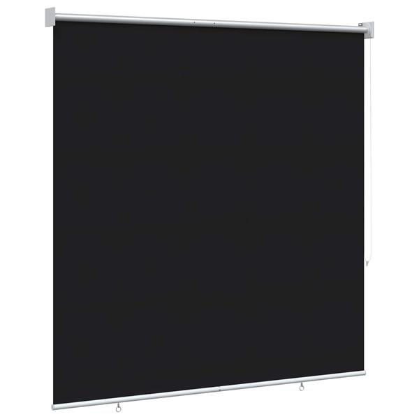 Grote foto vidaxl rolgordijn uv bescherming zwart 140 x 140 cm polyester huis en inrichting gordijnen en lamellen