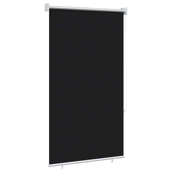 Grote foto vidaxl rolgordijn uv bescherming zwart 80 x 140 cm polyester huis en inrichting gordijnen en lamellen