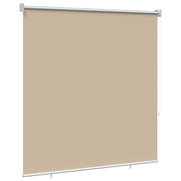 Grote foto vidaxl rolgordijn uv bescherming beige 120 x 230 cm polyester huis en inrichting gordijnen en lamellen
