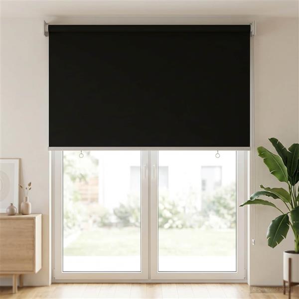 Grote foto vidaxl rolgordijn uv bescherming antracietkleurig 80 x 230 cm huis en inrichting gordijnen en lamellen