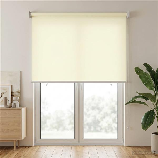 Grote foto vidaxl rolgordijn uv bescherming cr mekleurig 60 x 230 cm polyester huis en inrichting gordijnen en lamellen
