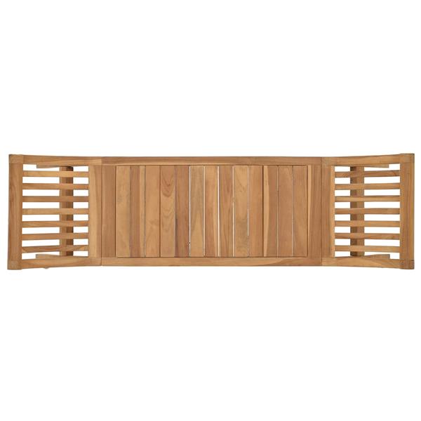 Grote foto vidaxl tuinbank 2 aantal zitplaatsen 126 cm massief teakhout naturel tuin en terras tuinmeubelen