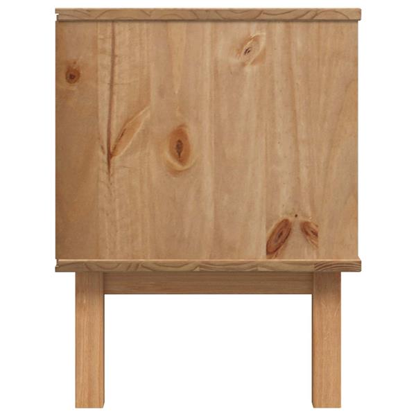 Grote foto vidaxl tv standaard otta 113 5 x 43 x 57 cm zwart massief grenenhout huis en inrichting overige