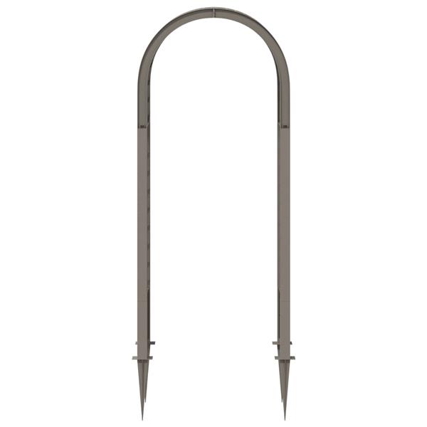 Grote foto vidaxl rozenboog met stekels grijs 97 x 43 x 218 cm pp tuin en terras overige tuin en terras
